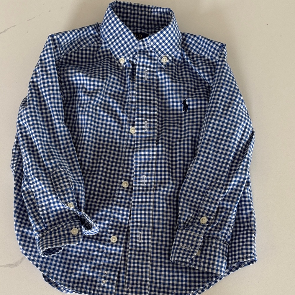 Polo Ralph Lauren Kids Gingham Button Down Shirt, 3T